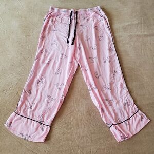 Jenni Pink Love Lightweight Pajama Pants Large
